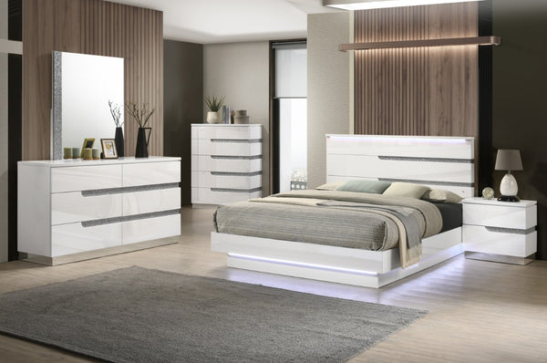 New Classic Paradox Queen Headboard in White