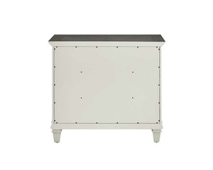 Martin Furniture Hartford Linen White Office Lateral File Cabinet with Gray Patterned Top