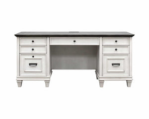Martin Harford Antique White Credenza & Hutch Set