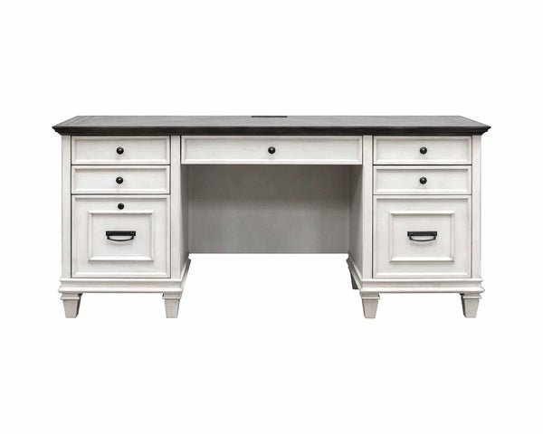 Martin Harford Antique White Credenza & Hutch Set