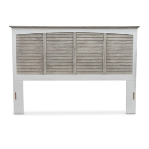 Seawinds Islamorada Clean White & Grey King Headboard