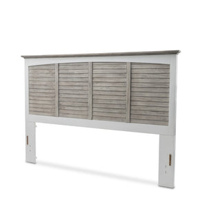 Seawinds Islamorada Clean White & Grey King Headboard