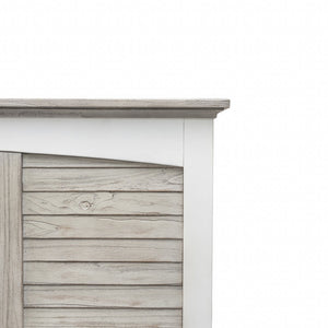 Seawinds Islamorada Clean White & Grey King Headboard