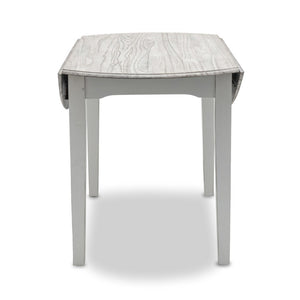 Seawinds Islamorada Distressed Taupe Round Drop Leaf Dining Table