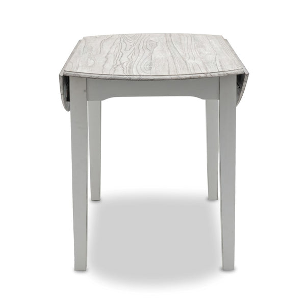 Seawinds Islamorada Distressed Taupe Round Drop Leaf Dining Table