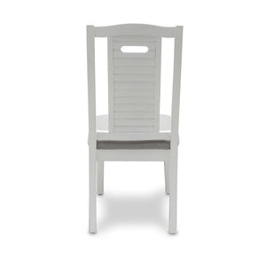 Seawinds Islamorada Distressed Taupe Shutter Back Dining Chair