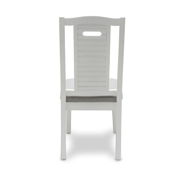Seawinds Islamorada Distressed Taupe Shutter Back Dining Chair