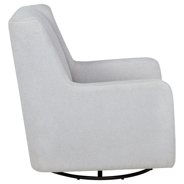 Coaster Serra Boucle Upholstered Swivel Glider Dove Grey