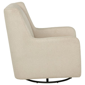 Coaster Serra Boucle Upholstered Swivel Glider Sandy Beige