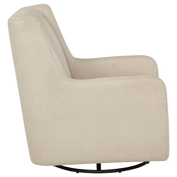 Coaster Serra Boucle Upholstered Swivel Glider Sandy Beige