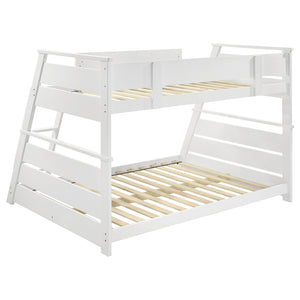Coaster Holden Wood Veneer Twin Over Full Bunk Bed White