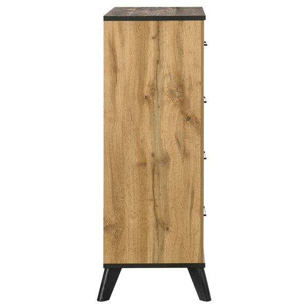 Coaster Kaywood 4-Drawer Bedroom Chest Of Drawers Natural Pine