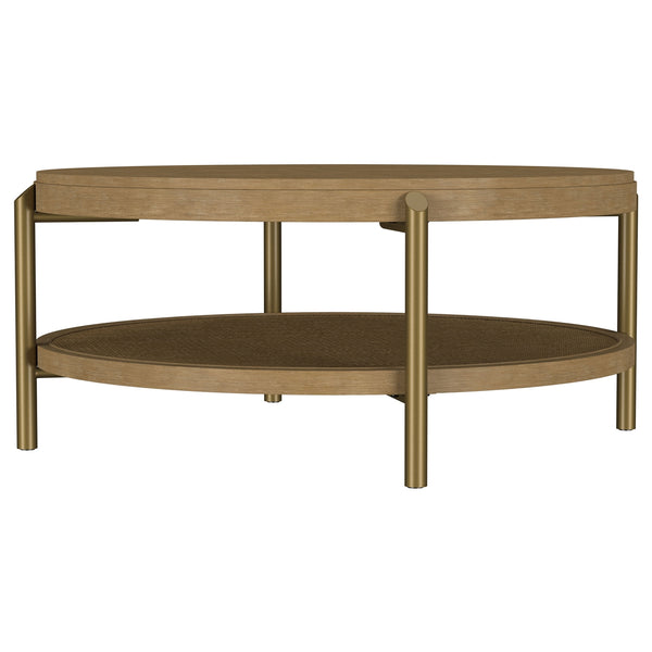Coaster Arini 2-Piece Round Coffee & End Table Set Sand Wash