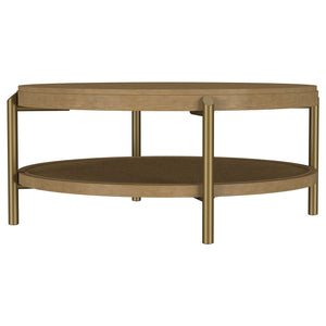 Coaster Arini 3-Piece Round Coffee & End Table Set Sand Wash