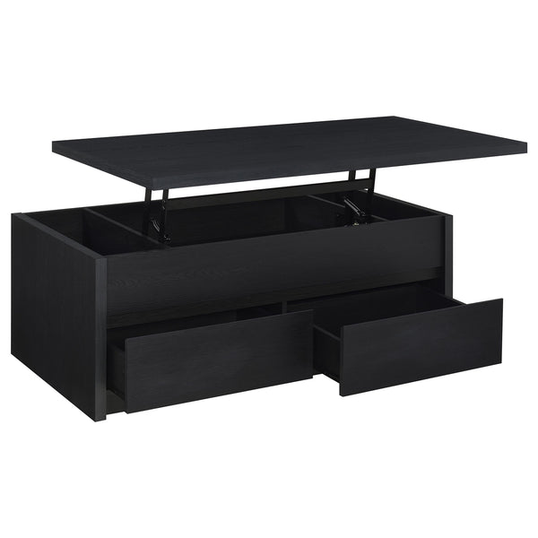 Coaster Knapp 2-Piece Lift Top Coffee Table Set Black