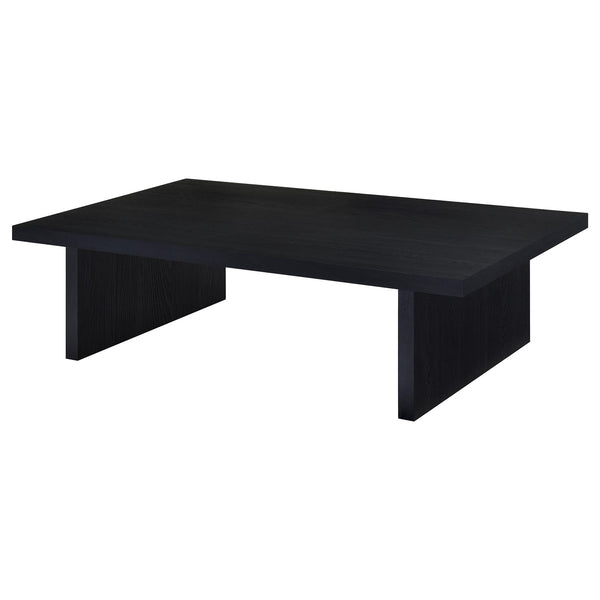 Coaster Max 2-Piece Rectangular Coffee & End Table Set Black