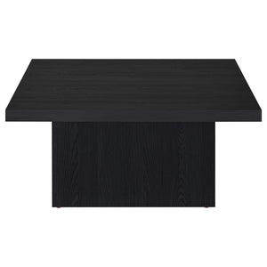 Coaster Devar 2-Piece Square Cocktail Coffee End Table Set Black