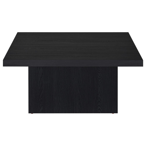 Coaster Devar 3-Piece Square Cocktail Coffee End Table Set Black