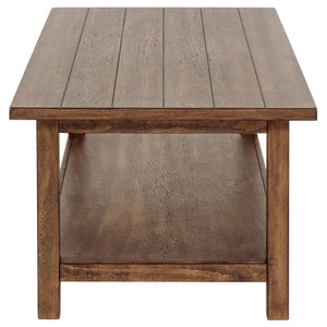 Coaster Payne 3-Piece Coffee & End Table Set Distressed Brown