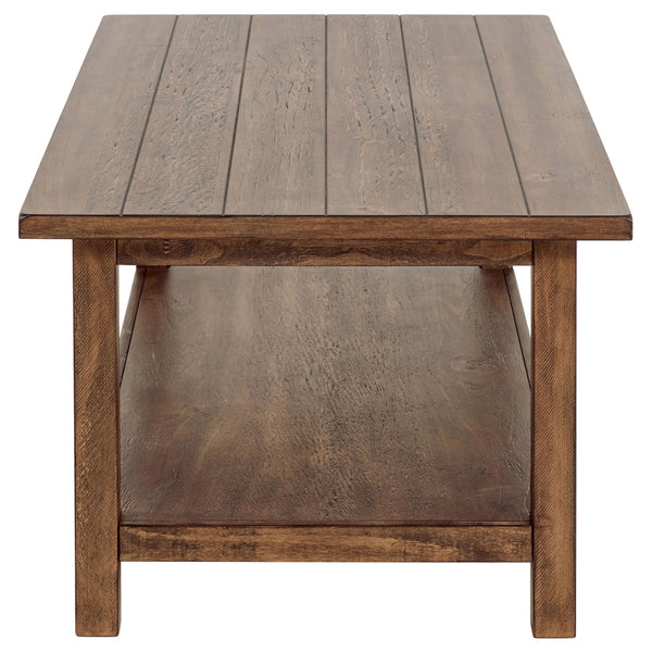 Coaster Payne 3-Piece Coffee & End Table Set Distressed Brown