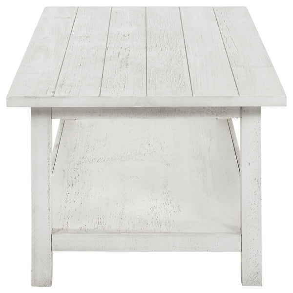 Coaster Payne 2-Piece Coffee & End Table Set Distressed White