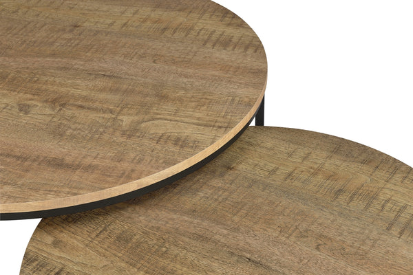 Coaster Lainey 2-Piece Round Nesting Coffee Table Mango