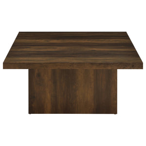 Coaster Devar 3-Piece Square Coffee & End Table Set Dark Pine