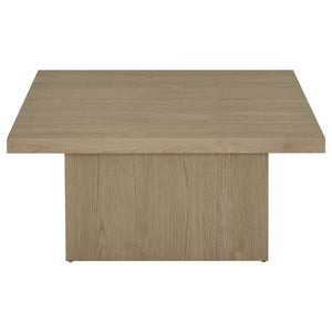 Coaster Devar 3-Piece Square Cocktail Coffee End Table Set Latte