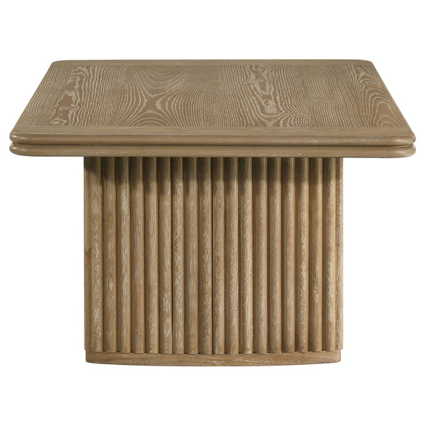 Coaster Adina 2-Piece Wood Coffee Table Set Distressed Light Brown
