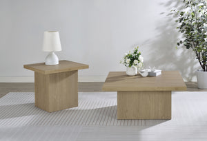 Coaster Devar Square Engineered Wood Cocktail Coffee Table Latte