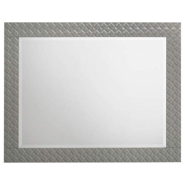 Coaster Ives 4-Piece Queen Bedroom Set Grey High Gloss