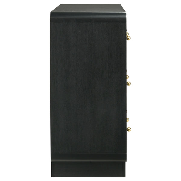 Coaster Cavelle 6-Drawer Dresser Cabinet Black