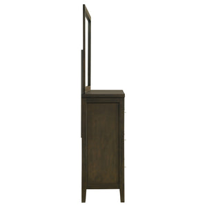 Coaster Wilkes 6-Drawer Dresser & Mirror Dark Cocoa