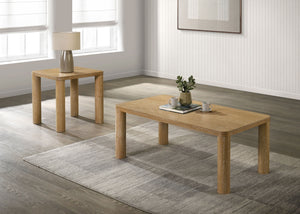 Coaster Castlewood Engineered Wood Accent Side End Table Washed Oak