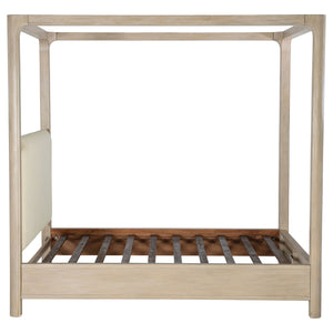 Coaster Solano 85-Inch King Canopy Bed Weathered Mango