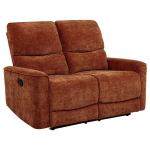 Coaster Navarro 2-Piece Upholstered Reclining Sofa Set Orange