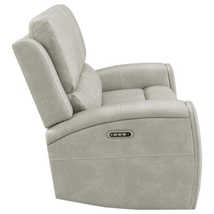 Coaster Brickston Triple Power Reclining Loveseat Grey