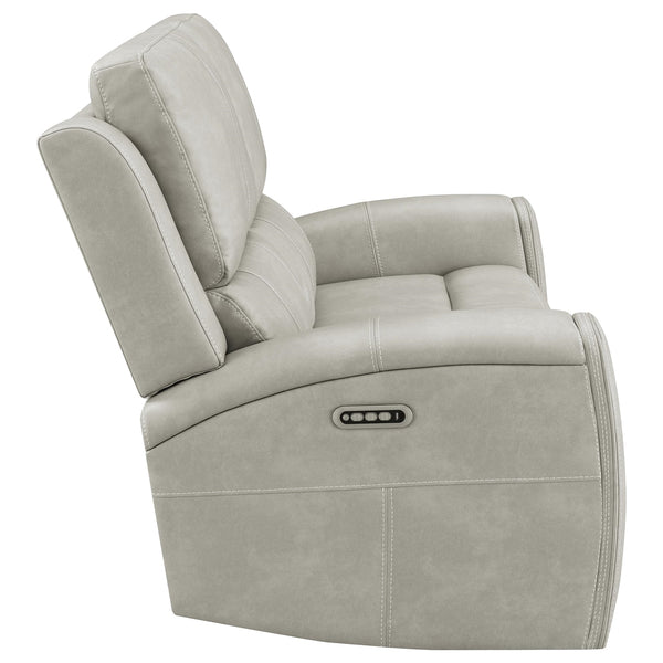 Coaster Brickston Triple Power Reclining Loveseat Grey