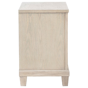 Coaster Pembroke 2-Drawer Nightstand Bedside Table Washed Oak