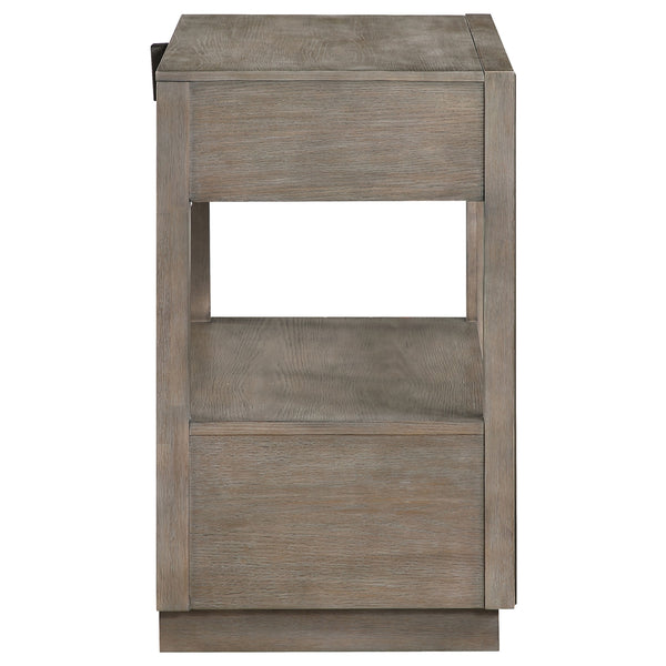 Coaster Durango 2-Drawer Nightstand Bedside Table Taupe Oak