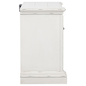 Coaster Mckinney 2-Drawer Nightstand With Dual Usb Vintage White