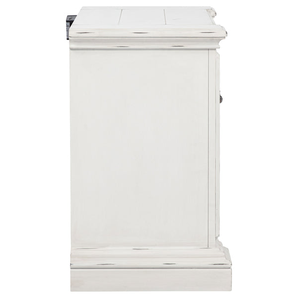 Coaster Mckinney 2-Drawer Nightstand With Dual Usb Vintage White