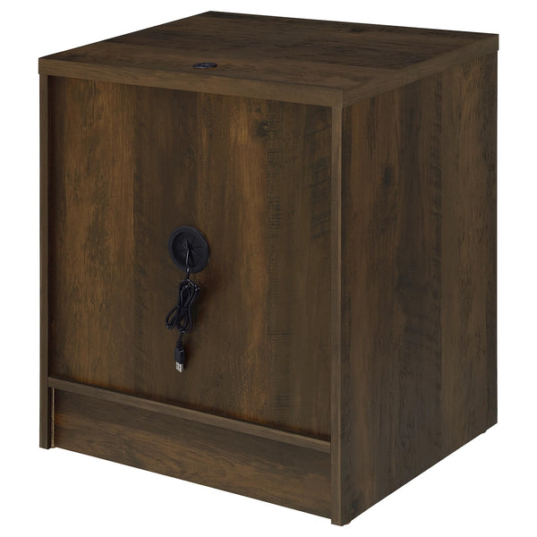 Coaster Westpark 2-Drawer Nightstand LED Lights & Usb Dark Pine
