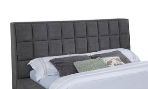 Coaster Dreux Upholstered Queen Panel Platform Bed Grey