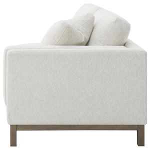 Coaster Geneva Boucle Upholstered Sectional Chaise Sofa Sand