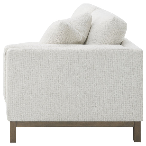 Coaster Geneva Boucle Upholstered Sectional Chaise Sofa Sand