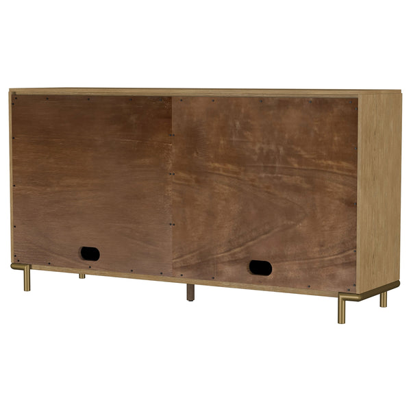 Coaster Arini 2-Drawer Cane Door Dining Sideboard Server Sand Wash