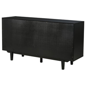 Coaster Middleton 4-Door Sideboard Server With Dual Drawers Black