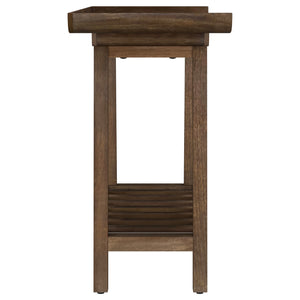 Coaster Ornelas 46-Inch Console Table With Slatted Shelf Mango Brown