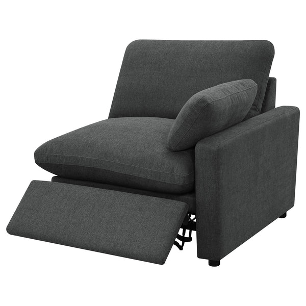 Coaster Collins Modular Power Sofa Dark Grey